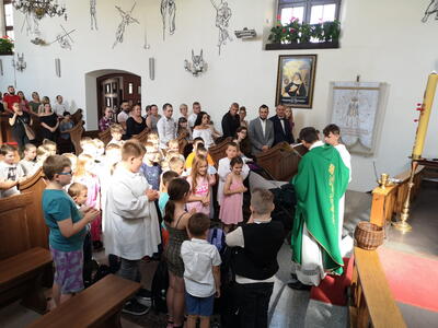 Poświęcenie tornistrów i plecaków